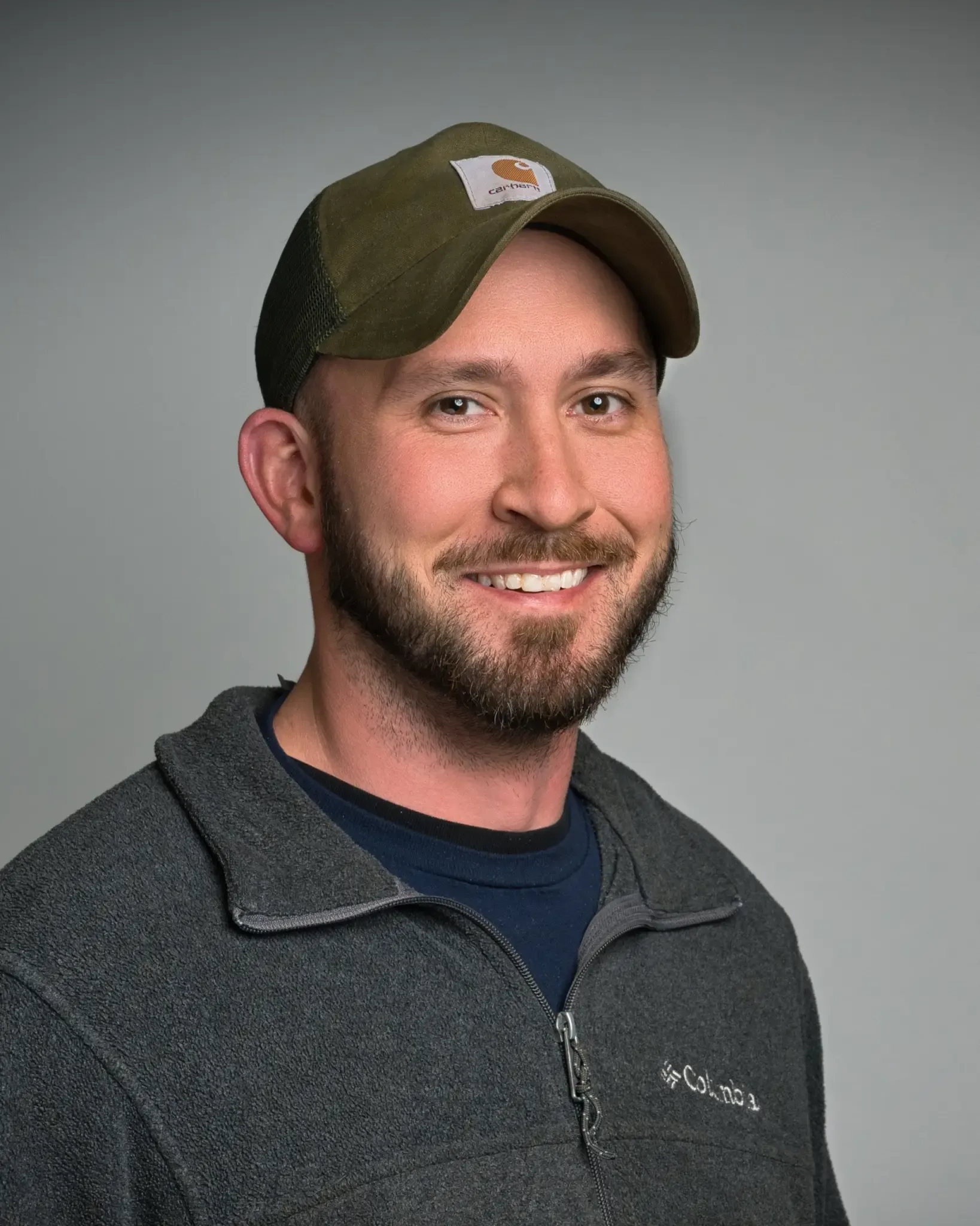 Southwire team headshot in a Carhartt cap